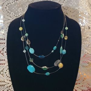 Triple strand infinity necklace!